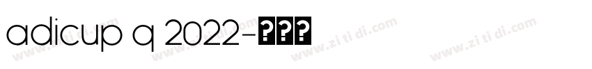 AdiCup Q 2022字体转换